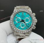 Noob V13 Rolex Daytona 40mm Watch Super Clone 7750 904L Steel Square Diamond Bezel